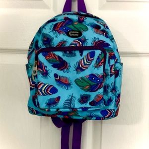 Creation Island Back Pack W/ Feather Print